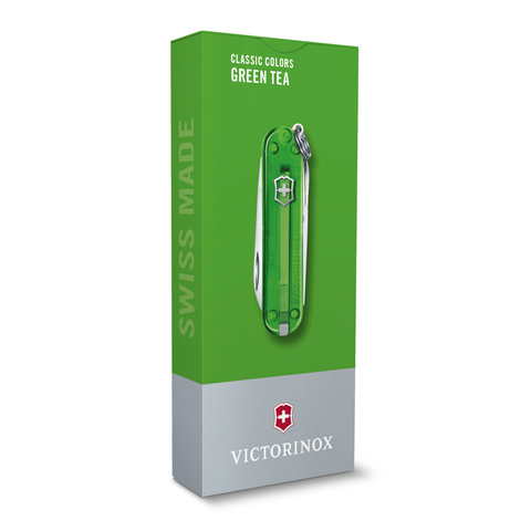 Нож-брелок Victorinox Classic SD Colors, 58 мм, 7 функций, "Green Tea" 0.6223.T41G от прозводителя Victorinox
