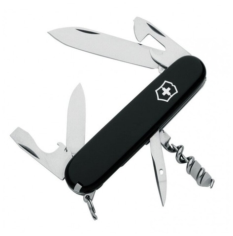 Нож Victorinox Spartan, 91 мм, 12 функций, черный, в блистере 1.3603.3B1 от прозводителя Victorinox