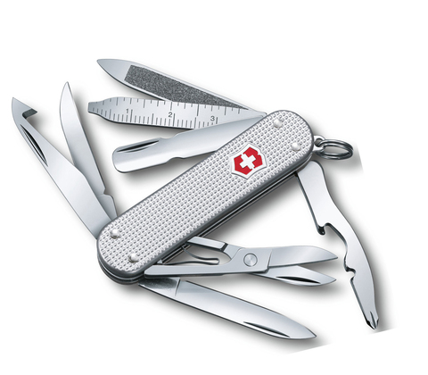 Нож-брелок Victorinox MiniChamp, 58 мм, 14 функций, серебристый 0.6381.26 от прозводителя Victorinox