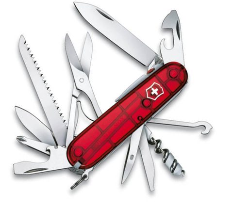 Нож Victorinox Huntsman Lite, 91 мм, 21 функция, полупрозрачный красный 1.7915.T от прозводителя Victorinox