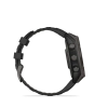Garmin Fenix 8 - 47 мм SOLAR | SAPPHIRE | Carbon grey DLC titanium with Black/pebble grey silicone band
