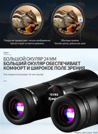 Бинокль Eyeskey Captor ED-10x50 EyeS-B114 от прозводителя Eyeskey