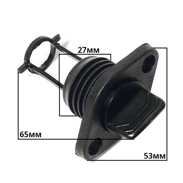 Заглушка дренажная SUNFINE 53x34x66 мм, пластик черный SF20328-1 от прозводителя SUNFINE MARIN