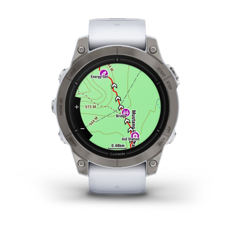 Garmin Epix Pro (Gen 2) - 47 мм SAPPHIRE | Titanium with Whitestone Band