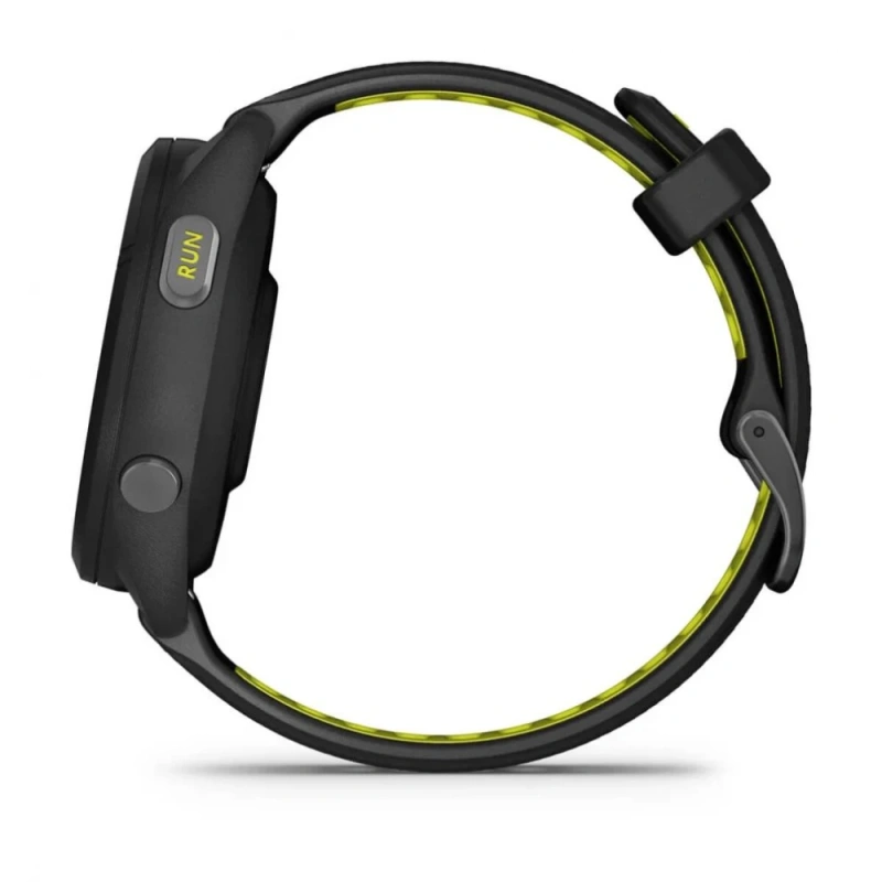 Garmin Forerunner 265s - 42 мм | Black Bezel and Case with Black/Amp Yellow Silicone Band