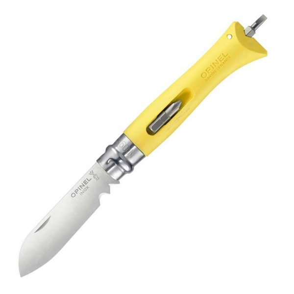 Нож Opinel №09 DIY, нержавеющая сталь, сменные биты, желтый, 001804 001804 от прозводителя Opinel