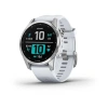 Garmin Fenix 7s - 42 мм Standard | Silver with Whitestone Band